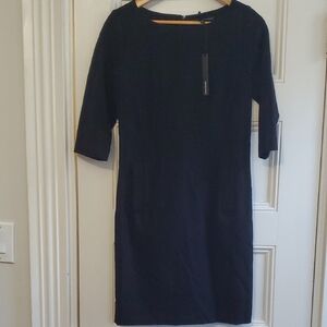 Harve Benard Classic Black 3/4 Sleeve Dress